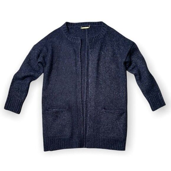 Juicy Couture Cardigan Women's XS Alpaca Wool Blue Knit Chunky City Sweater - Picture 1 of 10